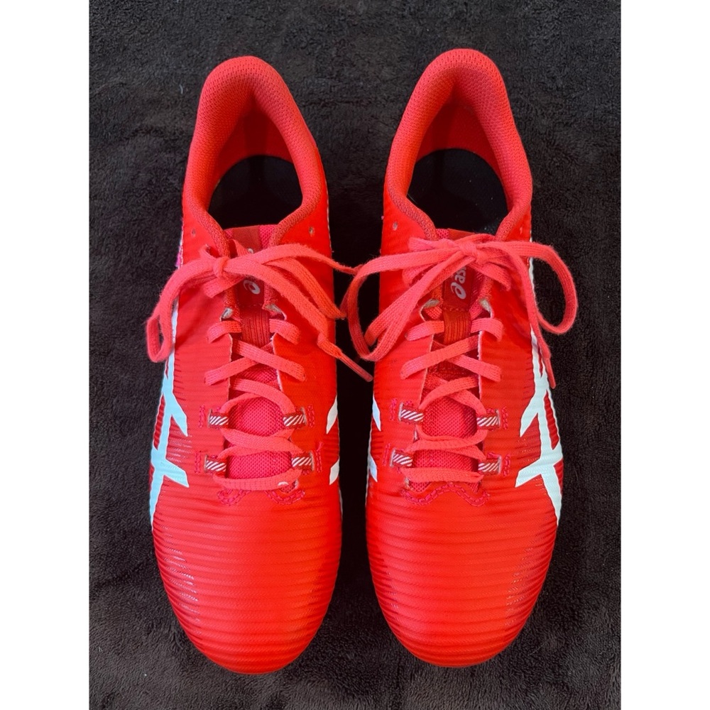 Asics Hypersprint 8 Track and Field Women’s Size 7.5 Red and White